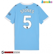 Ženske Nogometnih dresov Manchester City John Stones #5 Domači 2025-26 Kratki rokavi